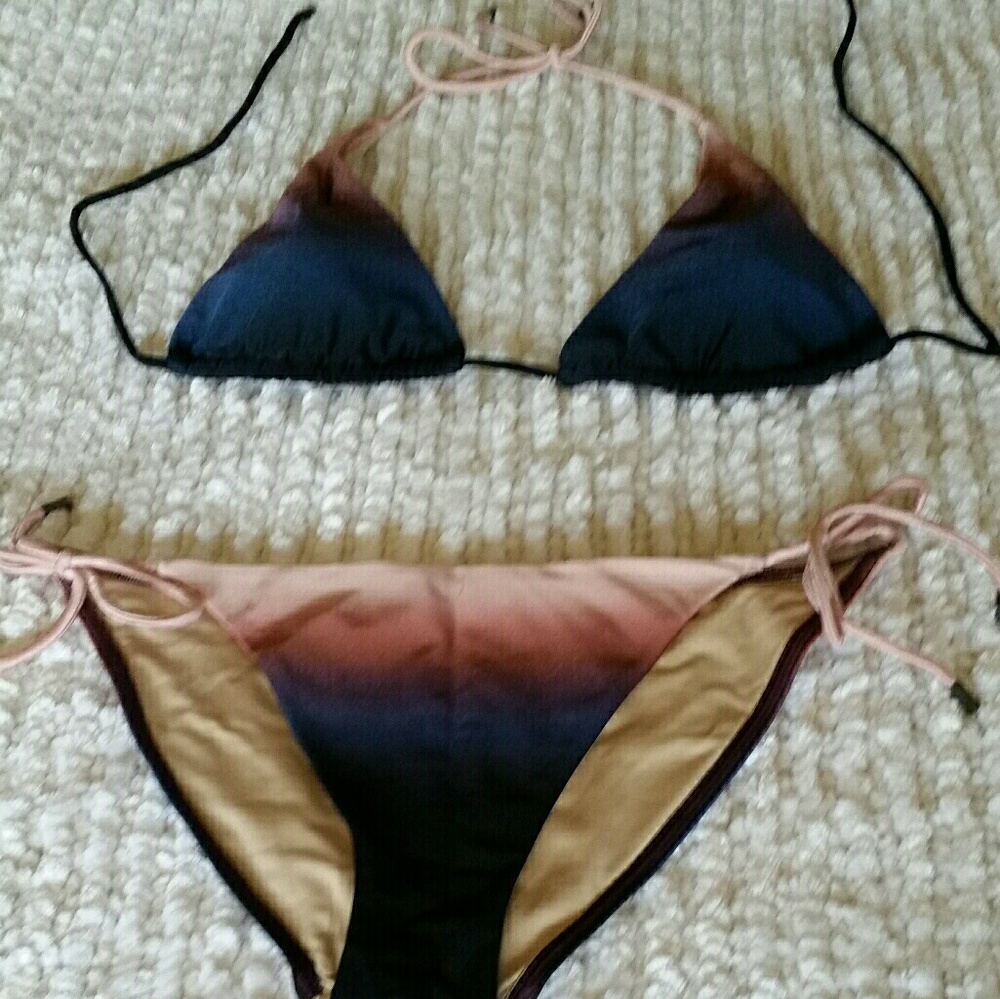 NEW GORGEOUS VS OMBRE SWIMSUIT SZ L